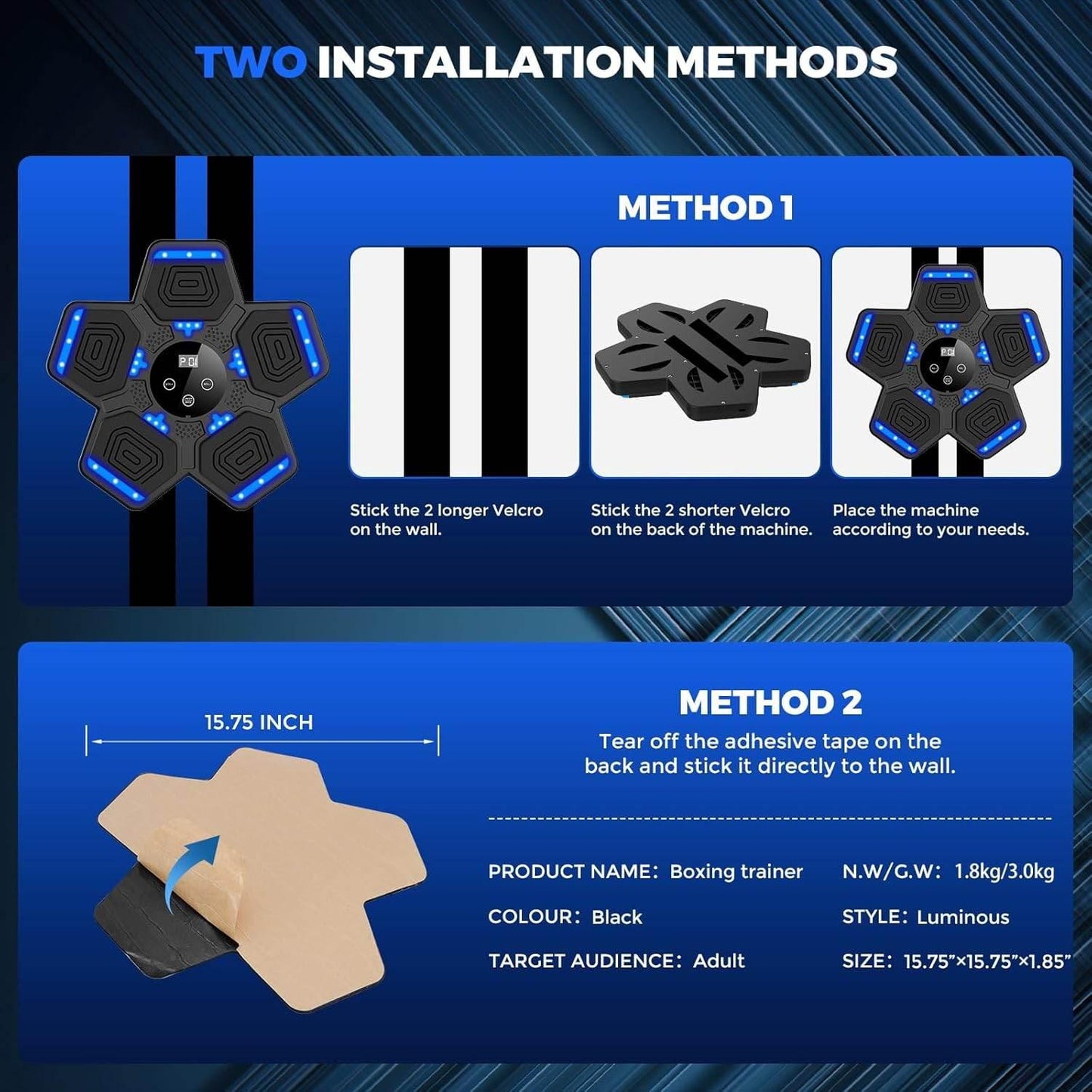 Bluetooth Music Boxing Machine with Gloves - Dabfavshop