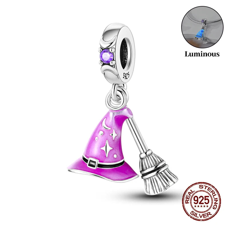Halloween Luminous Charms Bead 925 Sterling Silver Dabfavshop