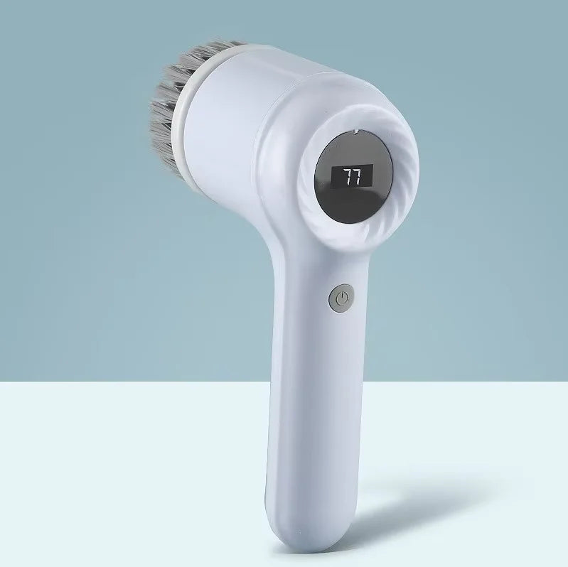 5-in-1 Electric Spin Scrubber Brush For Bathroom Tile Bathtub Sink, Power Scrubber With 5 Replaceable Brush Heads Dabfavshop