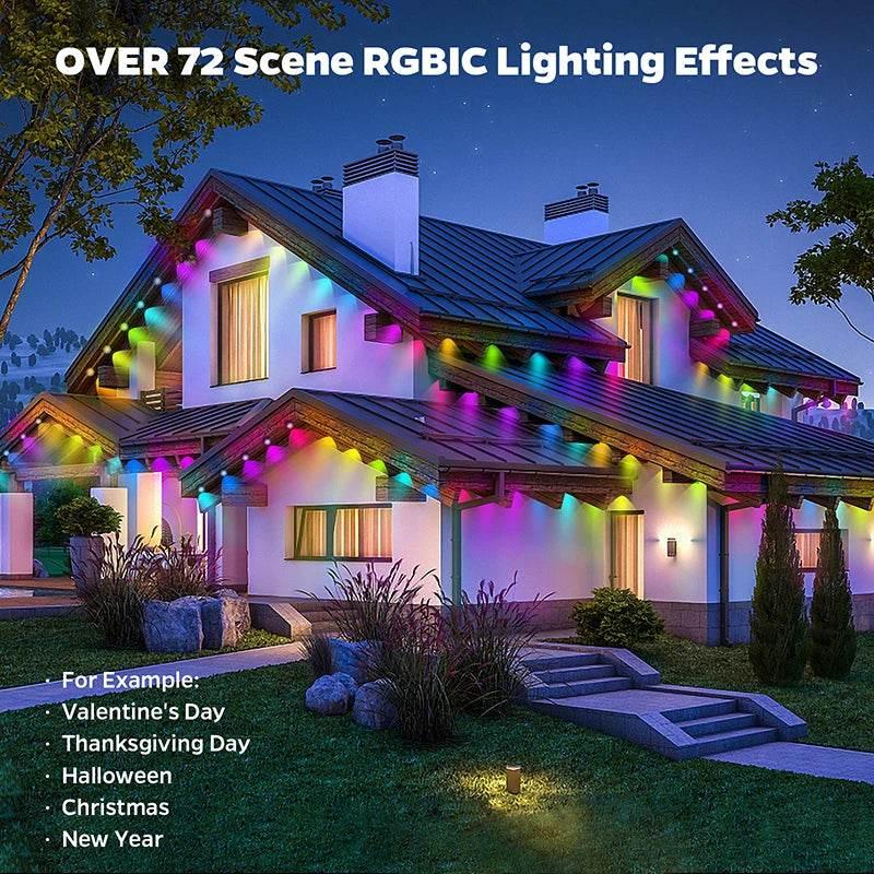Weather-Proof Wonder: Smart RGBIC Lights for Stunning Outdoor Scenes! - Dabfavshop
