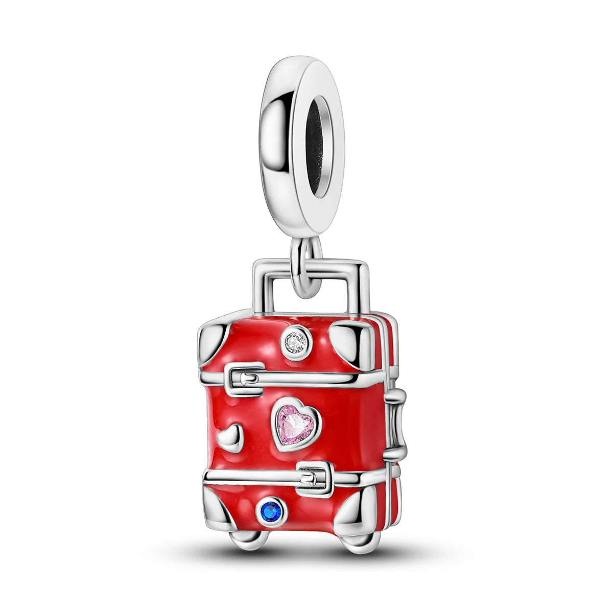 Red Charm Bead Original 925 Silver Fit Bracelet Pendant Diy Car Coffee Cherry For Woman Jewelry Dabfavshop