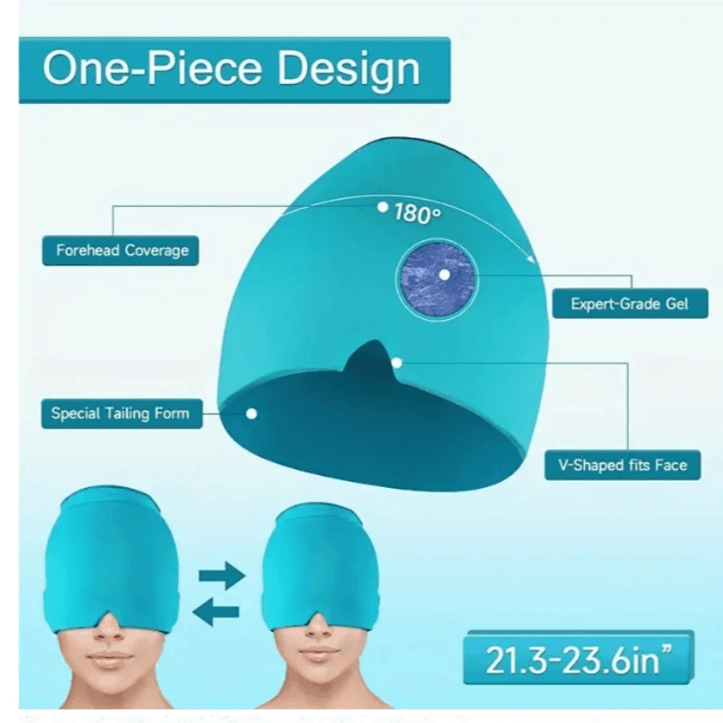 Single Layer Migraine Relief Cap Gel Ice Cap - Dabfavshop