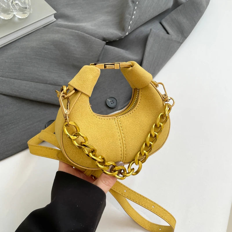 LEFTSIDE Mini PU Leather Saddle Shoulder Bag for Women 2024 Winter New Trend Y2K Handbags and Purses Females Crossbody Bags Dabfavshop