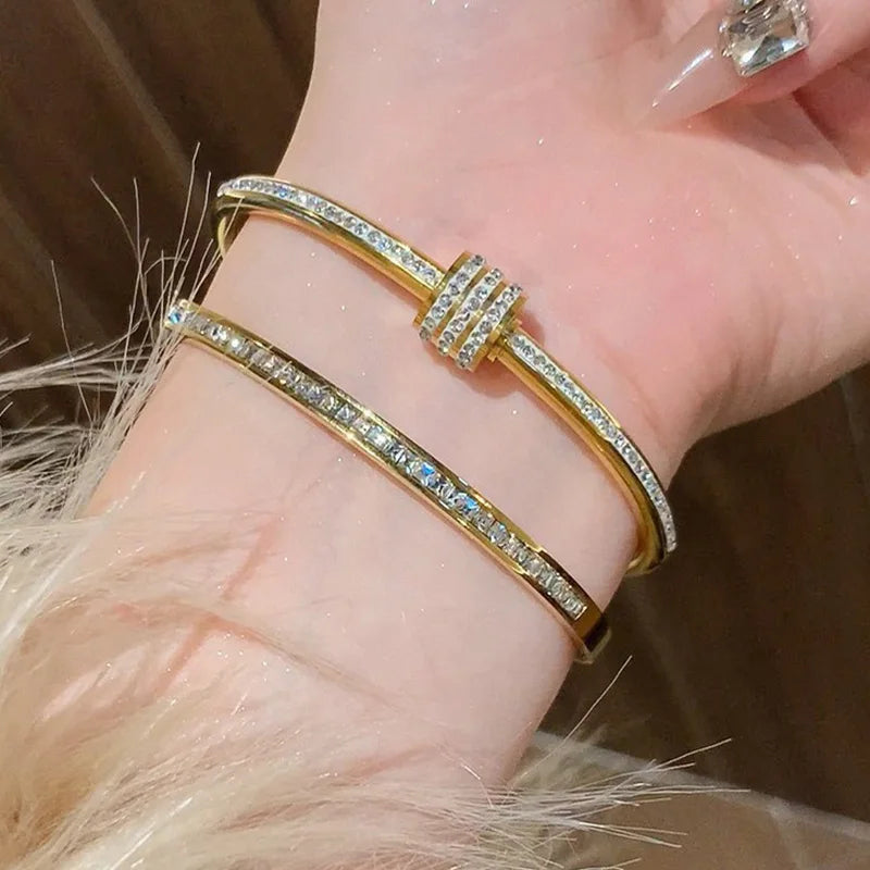 Titanium Steel Gold Silver Color Bracelet Dabfavshop