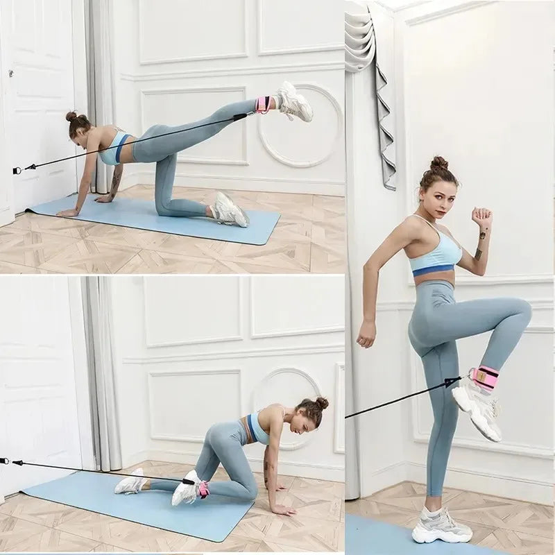 Cable Ankle Straps Double D-Ring Ankle Cuffs For Gym Workouts Glutes Legs Strength Training Brace Support Sport Safety Abductors Dabfavshop
