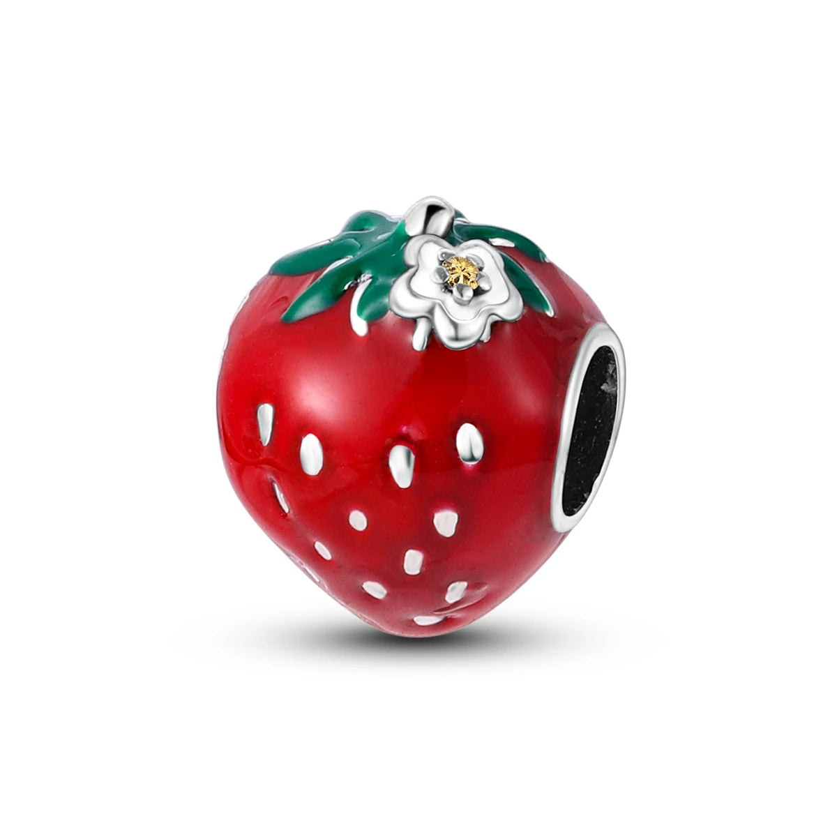 Red Charm Bead Original 925 Silver Fit Bracelet Pendant Diy Car Coffee Cherry For Woman Jewelry Dabfavshop
