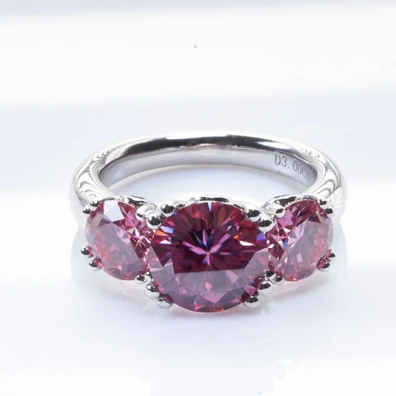 2CT Moissanite Ring VVS1 Lab Diamond Solitaire Ring Dabfavshop