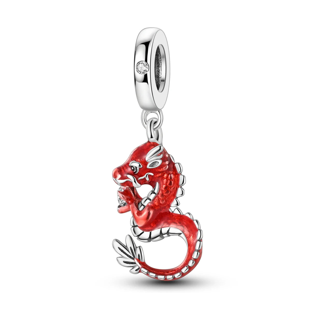 Red Charm Bead Original 925 Silver Fit Bracelet Pendant Diy Car Coffee Cherry For Woman Jewelry Dabfavshop