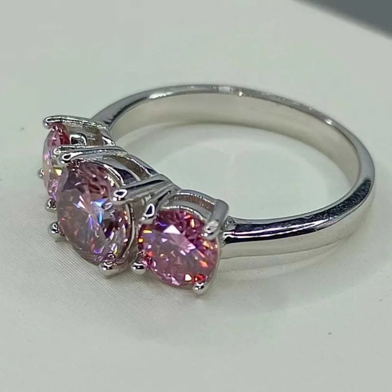 2CT Moissanite Ring VVS1 Lab Diamond Solitaire Ring Dabfavshop