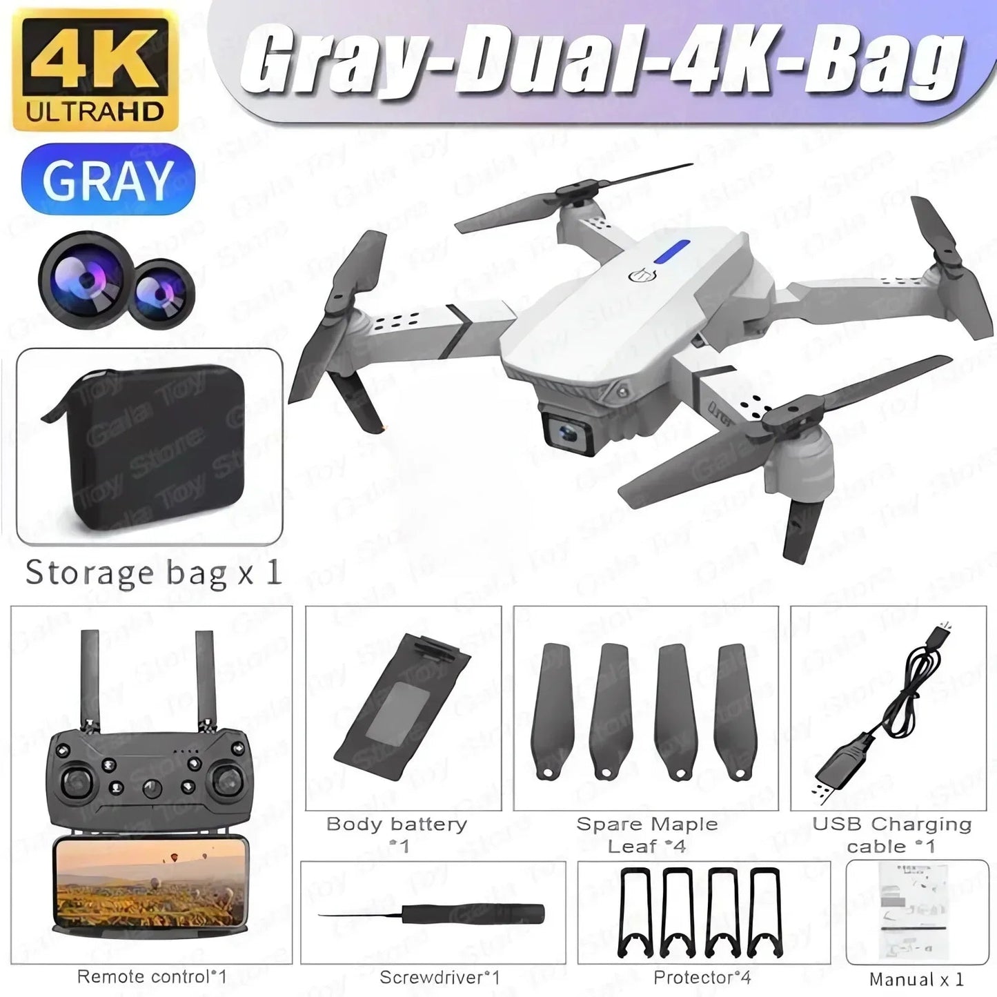 Drone Wide Angle HD 4K 1080P Camera Height Hold RC Foldable Quadcopter Helicopter Dabfavshop