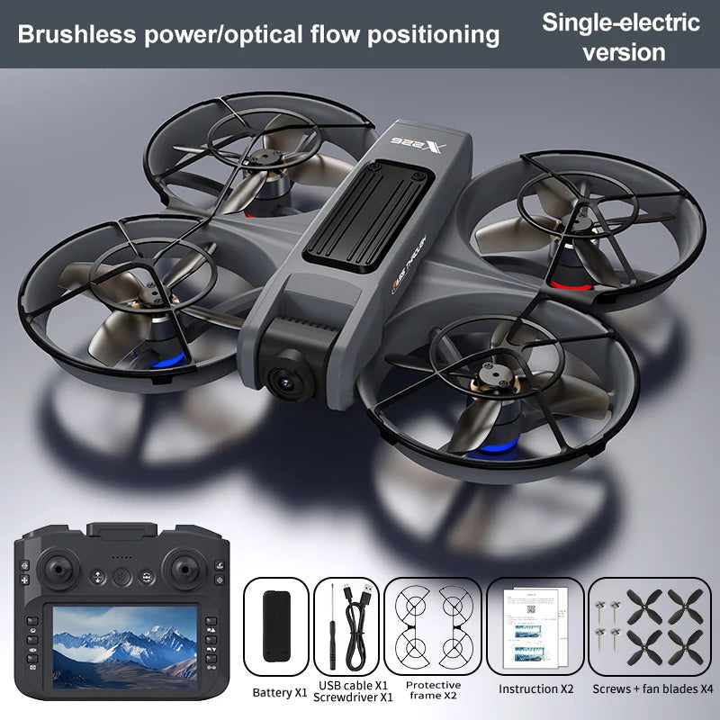 New X226 Drone 4K Profession HD Wide Angle Camera WiFi FPV RC Dron Height Keep Helicopter Large Screen Foldable Quadcopter Toys Dabfavshop