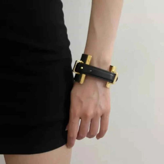 Metal Bangle Golden Wrist Jewelry Belt