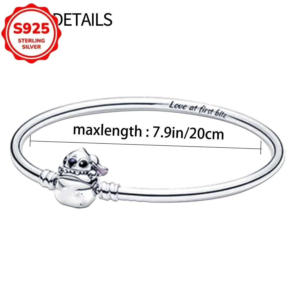 925 Silver Bracelets DIY Jewelry Gift Dabfavshop