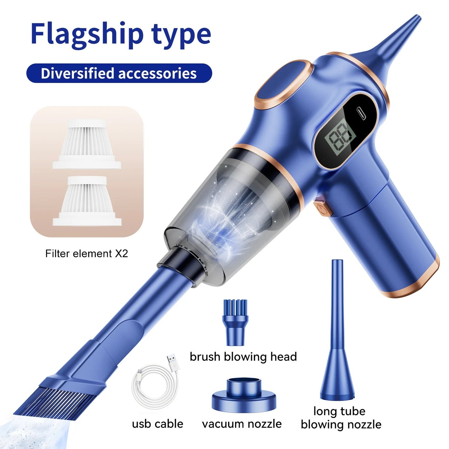 Wireless Car Vacuum Cleaner Home Appliance Sofa Office High-Power Household Cleaning Machine Mini Vacuum Carpet Cleaner Dabfavshop