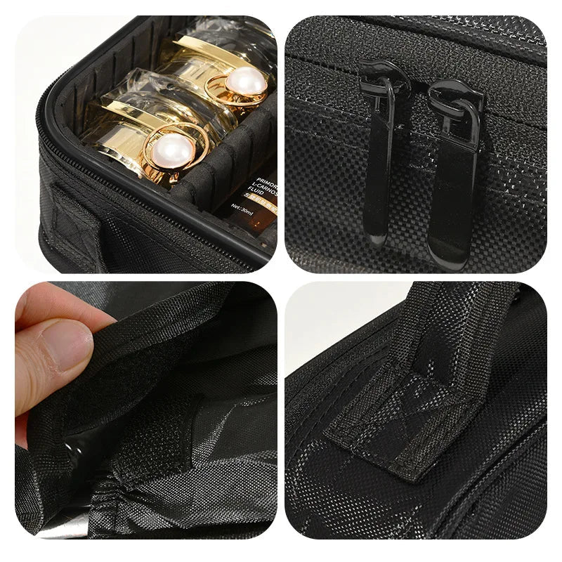 New Makeup Bag for Women Travel Waterproof Necessary Beauty Brush Embroidery Tool Storage Cosmetic Case Professional Makeup Box Dabfavshop