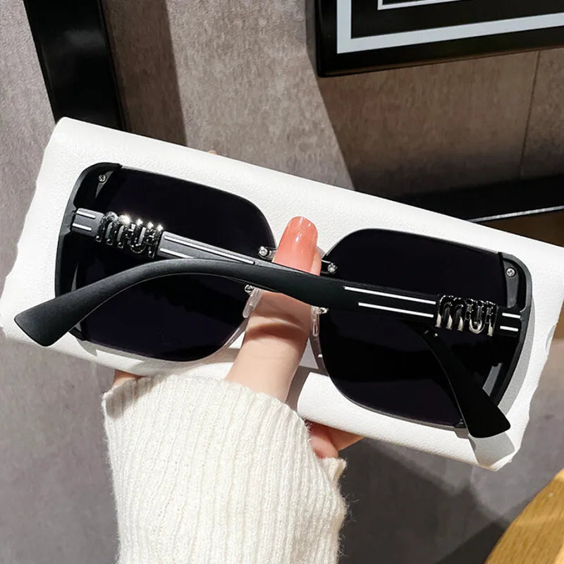 Vintage Rimless Sunglasses UV400 Dabfavshop