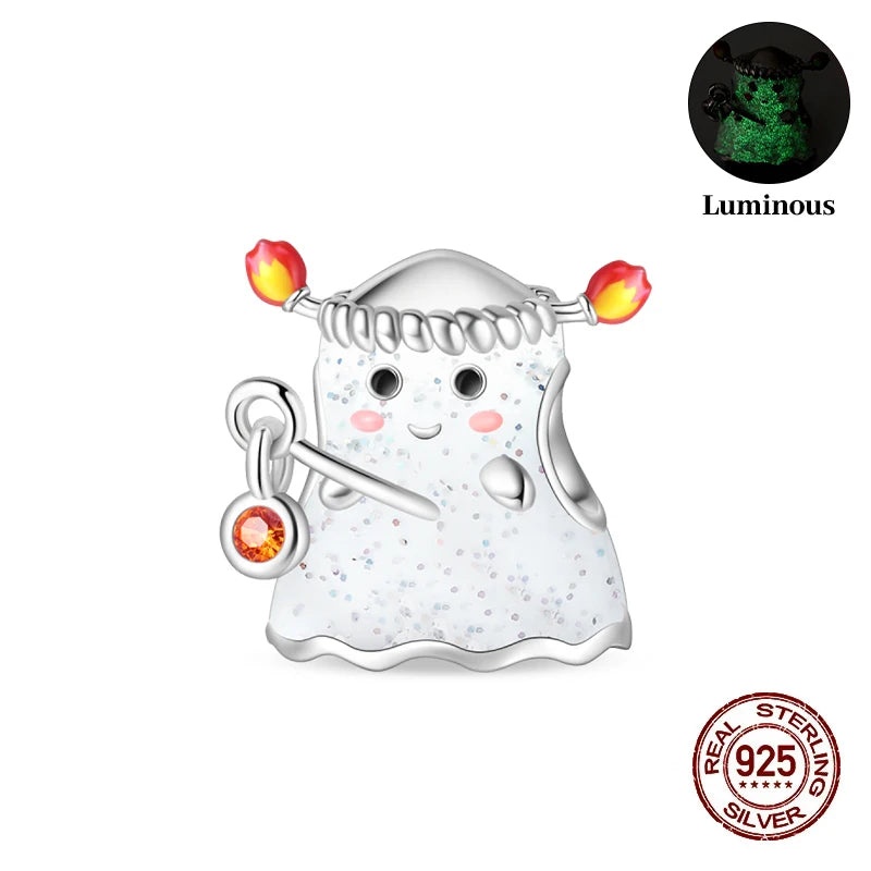 Halloween Luminous Charms Bead 925 Sterling Silver Dabfavshop