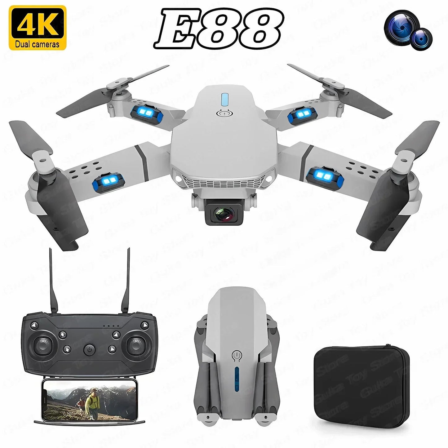 Drone Wide Angle HD 4K 1080P Camera Height Hold RC Foldable Quadcopter Helicopter Dabfavshop