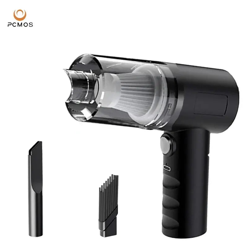 Wireless Vacuum Cleaner Dual Use for Home and Car 120W High Power Powerful Vacuum Cleaner Black PCMOS 1PC - Dabfavshop