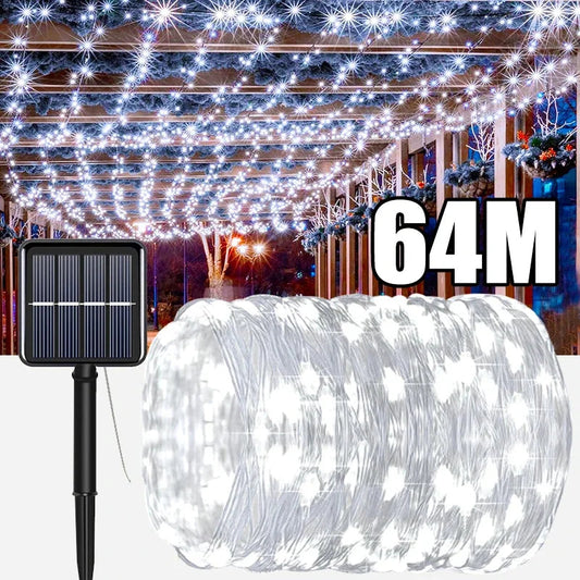 Solar Fairy String Lights Outdoor LED Garden Decor Xmas Halloween Dabfavshop
