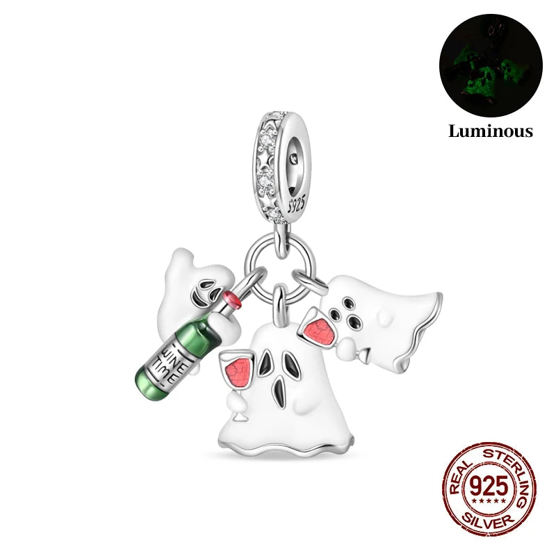 Halloween Luminous Charms Bead 925 Sterling Silver Dabfavshop