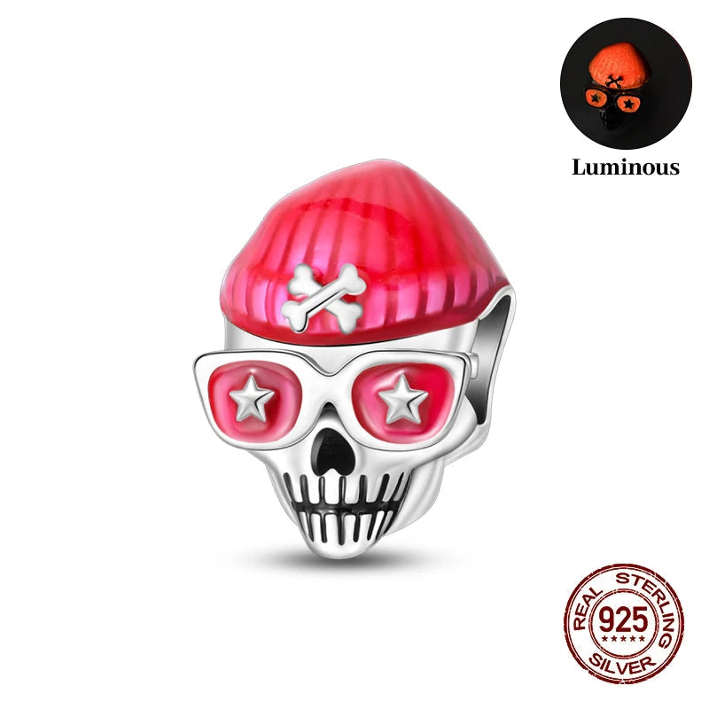 Halloween Luminous Charms Bead 925 Sterling Silver Dabfavshop