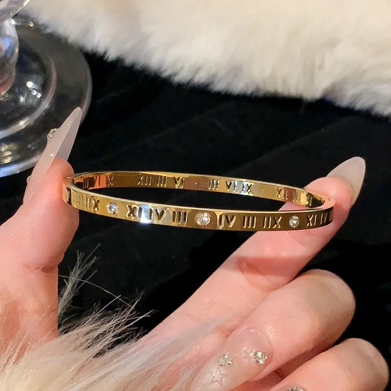 Titanium Steel Gold Silver Color Bracelet Dabfavshop