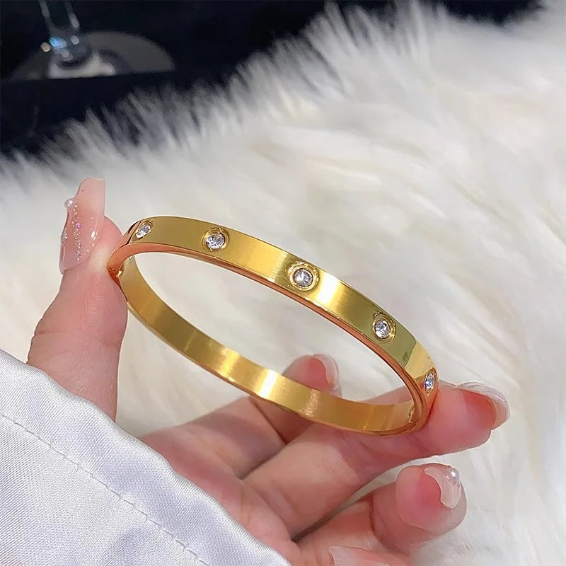 Titanium Steel Gold Silver Color Bracelet Dabfavshop