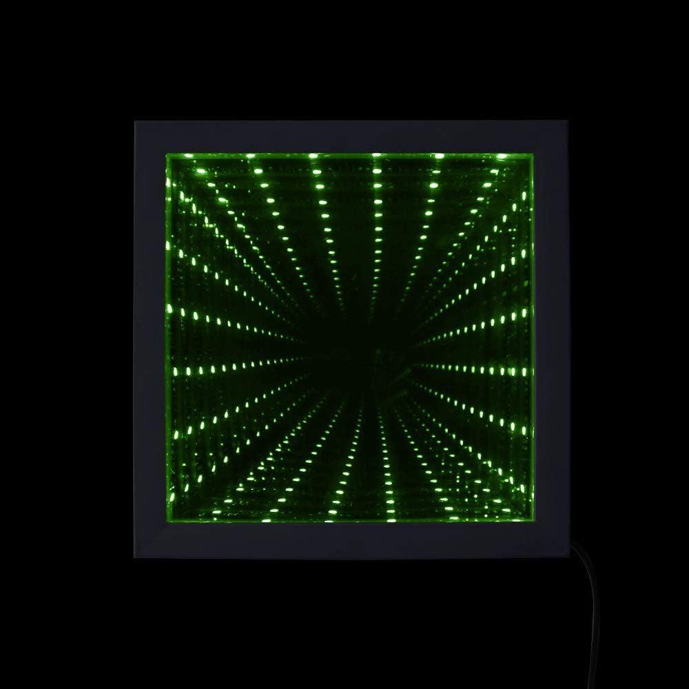 LED Infinity Wall Mirror Frame With Multi Color Changing Light - Dabfavshop