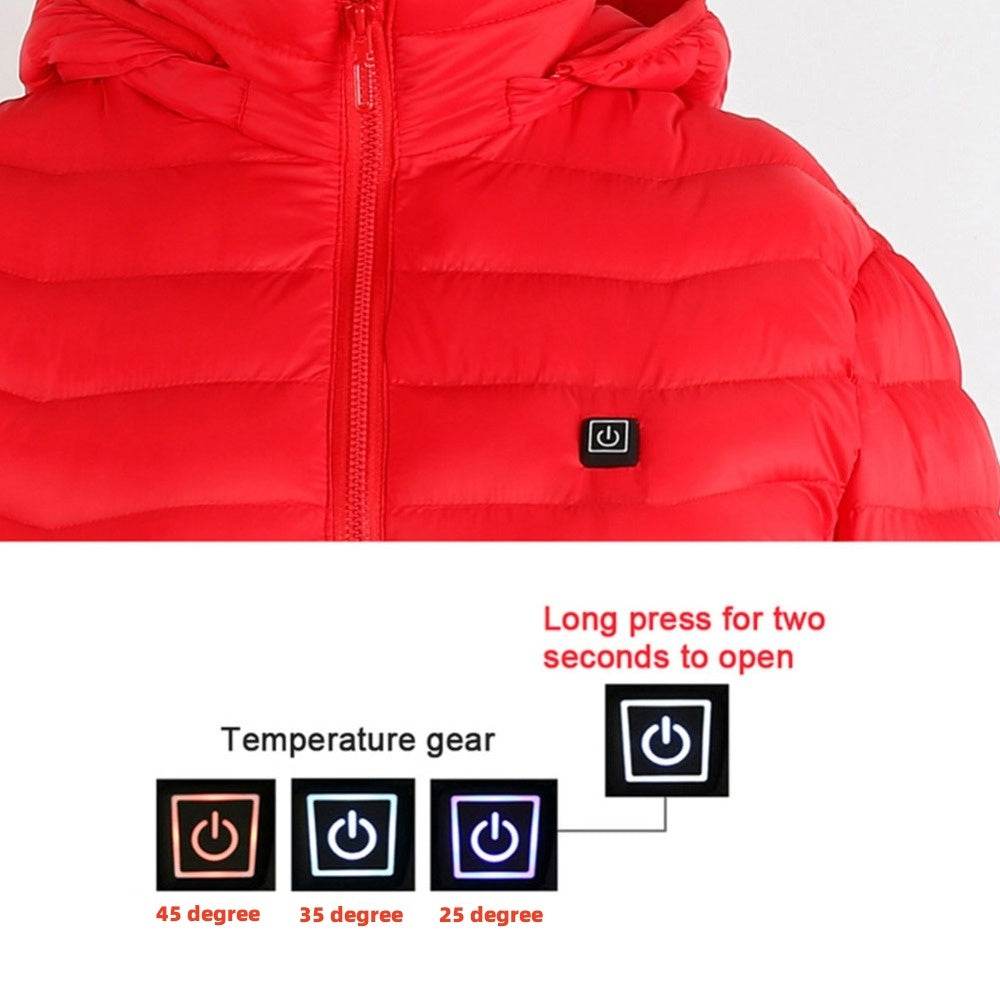 USB Electric Heated Jacket, 3+2 Heating Zone Cover The Upper Body - Dabfavshop