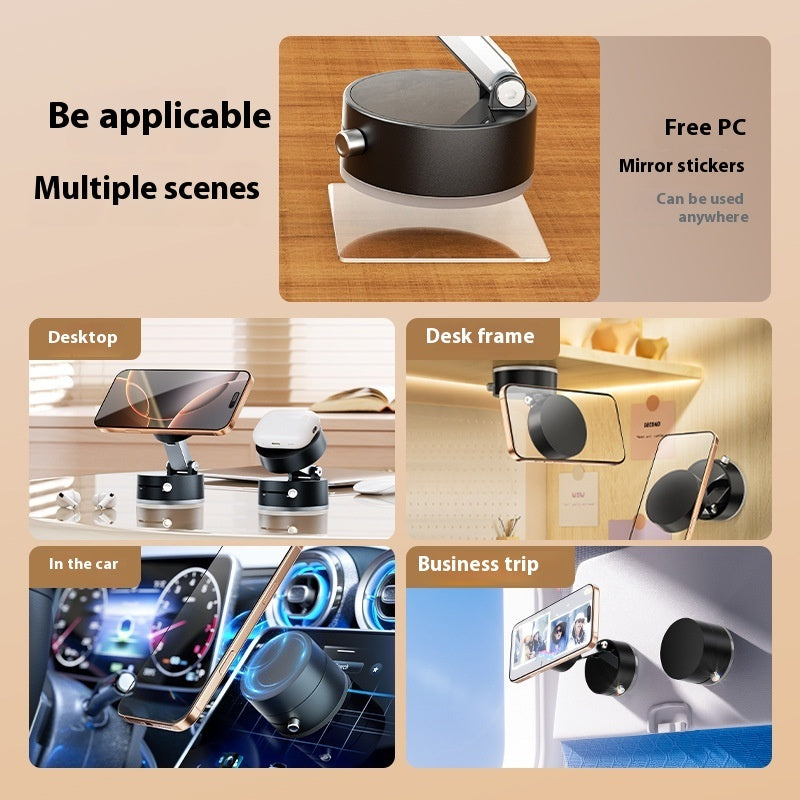 Foldable Magnetic Vacuum Car Phone Holder Foldable Suction Cup With Suction Cup Hands-Free Navigation For Smart Phone Dabfavshop