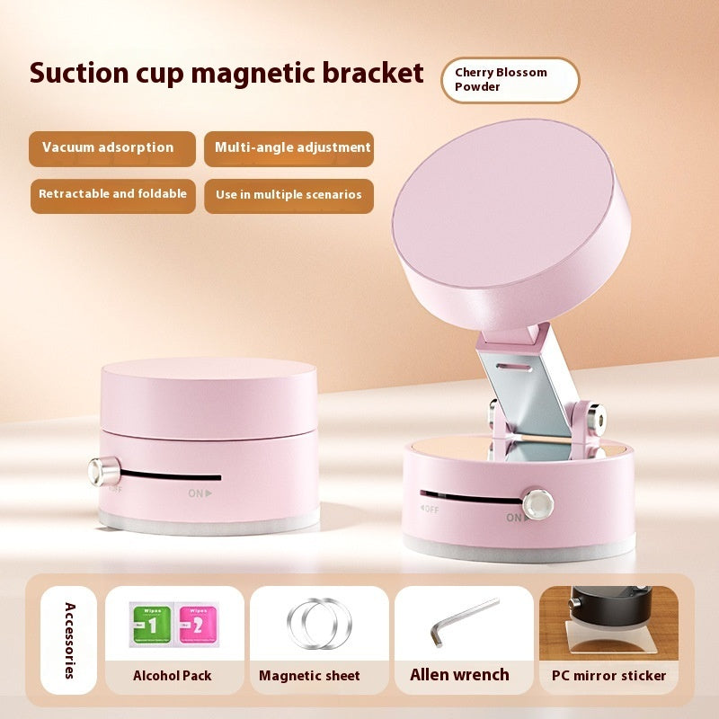 Foldable Magnetic Vacuum Car Phone Holder Foldable Suction Cup With Suction Cup Hands-Free Navigation For Smart Phone Dabfavshop