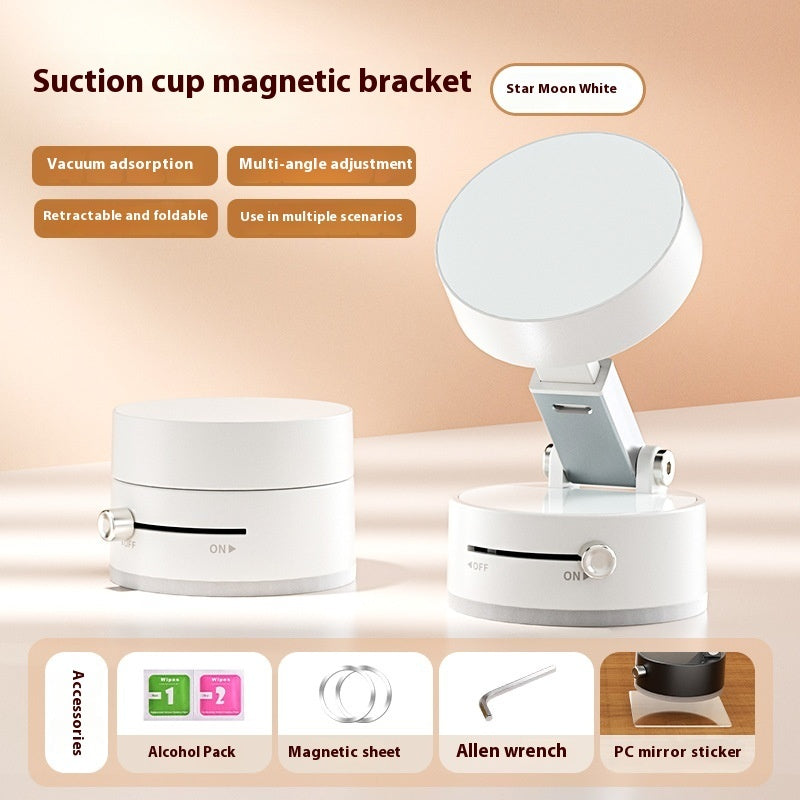 Foldable Magnetic Vacuum Car Phone Holder Foldable Suction Cup With Suction Cup Hands-Free Navigation For Smart Phone Dabfavshop