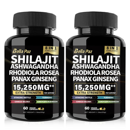 BellaPaz Shilajit Ashwagandha Rhodiola Rosea Panax Ginseng - Dabfavshop