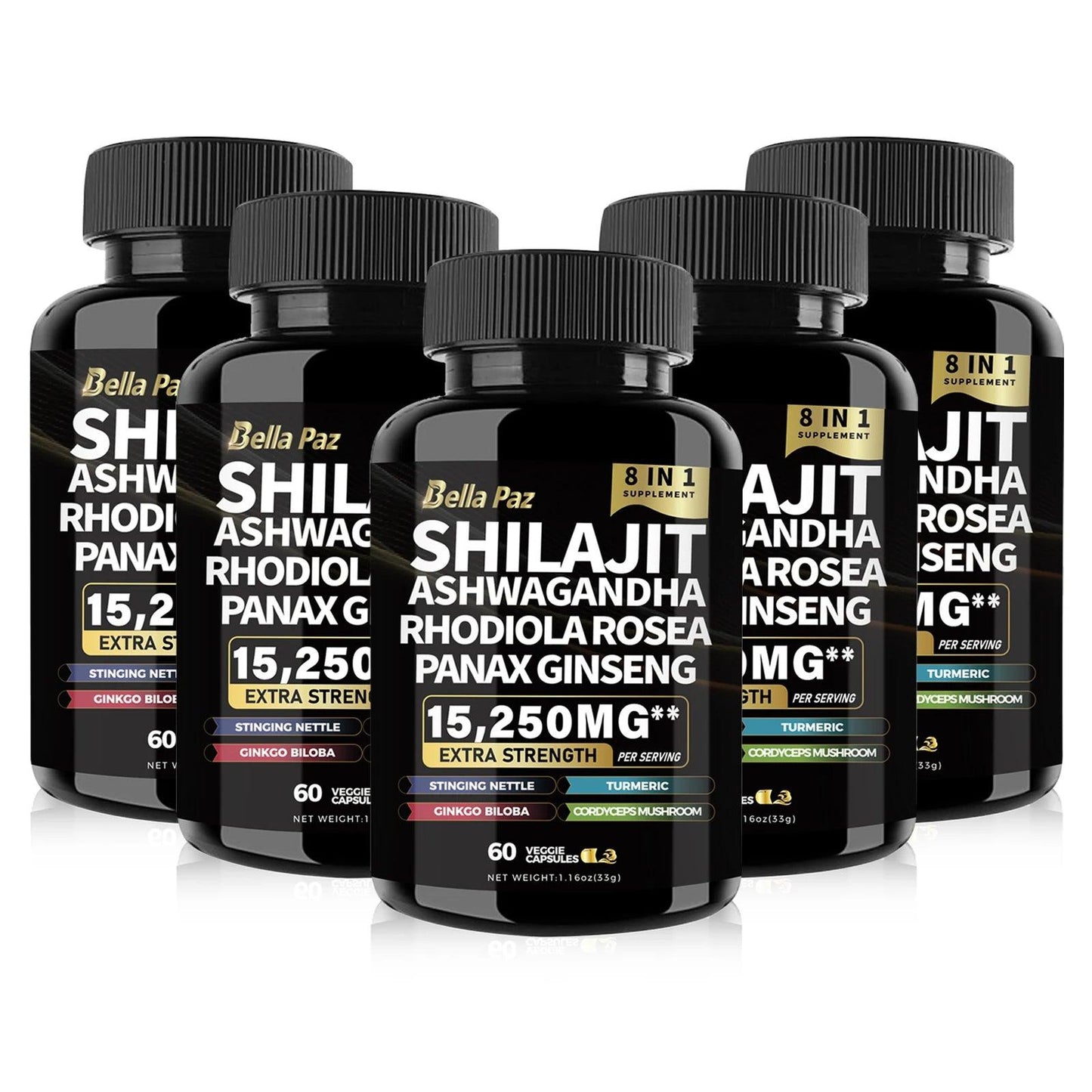 BellaPaz Shilajit Ashwagandha Rhodiola Rosea Panax Ginseng - Dabfavshop