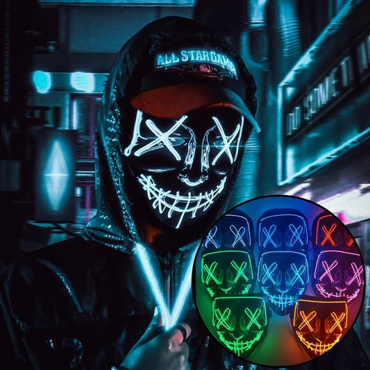 LED Light Up Purge Mask Halloween - Dabfavshop