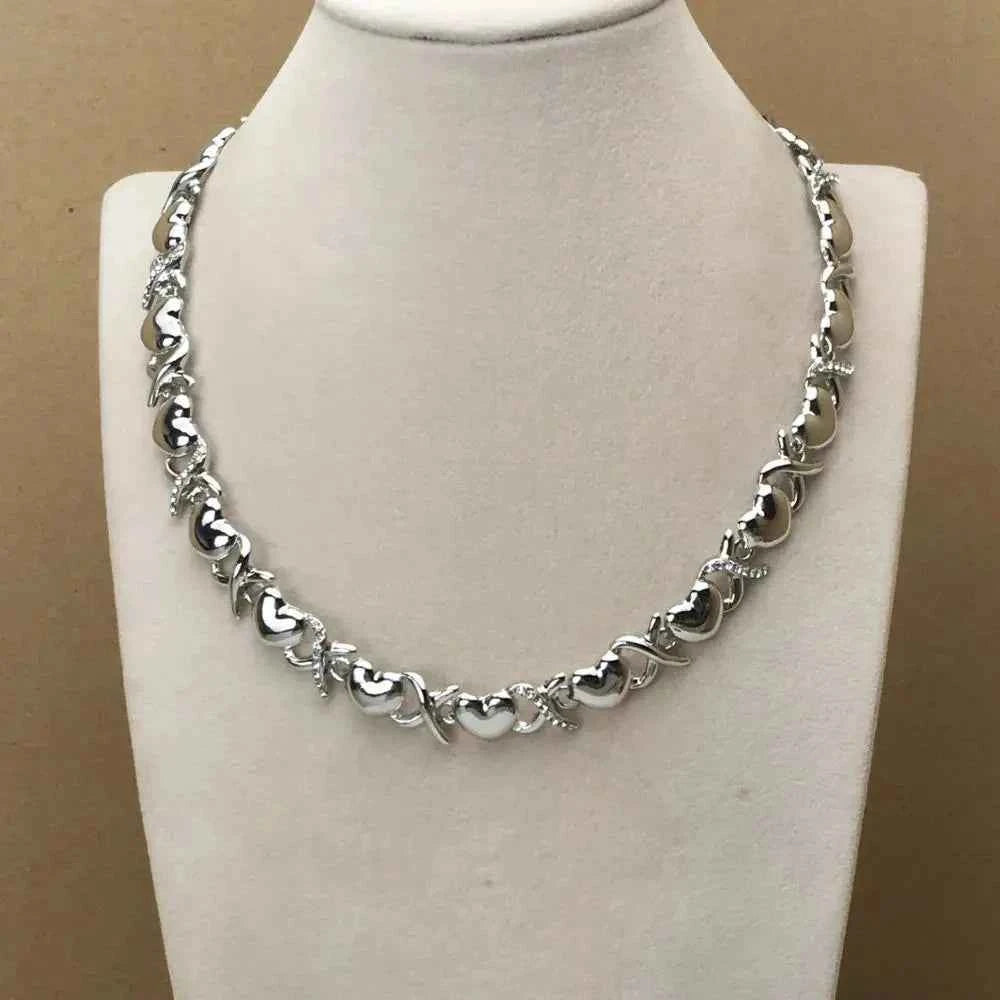 Hearts Gold Silver Necklaces