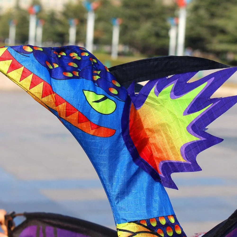 3D Dragon100M Kite Single Line With Tail Outdoor Sports Fun Toy Family Parent-child Interaction  Rainbow Kite Children House Store