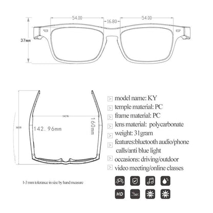 Smart Glasses Wireless Bluetooth - Dabfavshop