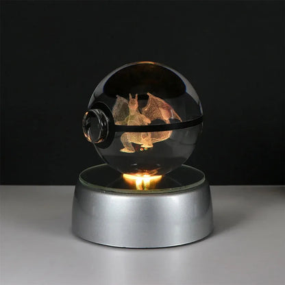 Pokemon 3D Crystal Ball LED Night Light - Dabfavshop