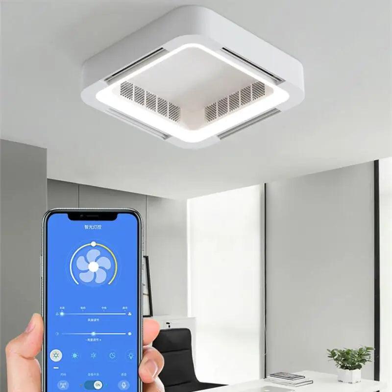 Smart App Bladeless Ceiling Fan with LED Light - Dabfavshop