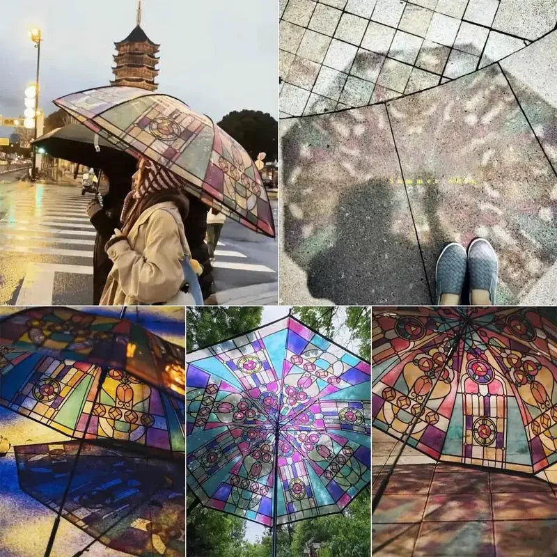 Artful Skies – Stained Glass Auto Umbrella Dabfavshop