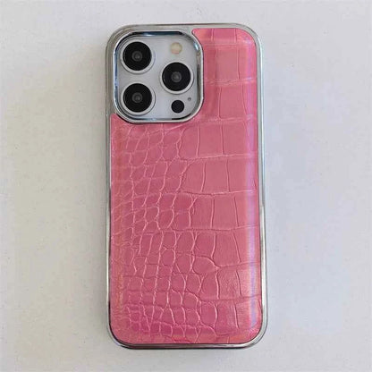 Luxury Colorful Crocodile Leather Texture Phone Case For iPhones