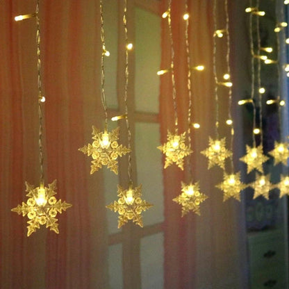 Big Sale 3.5M LED Snowflake Curtain Lights - Dabfavshop