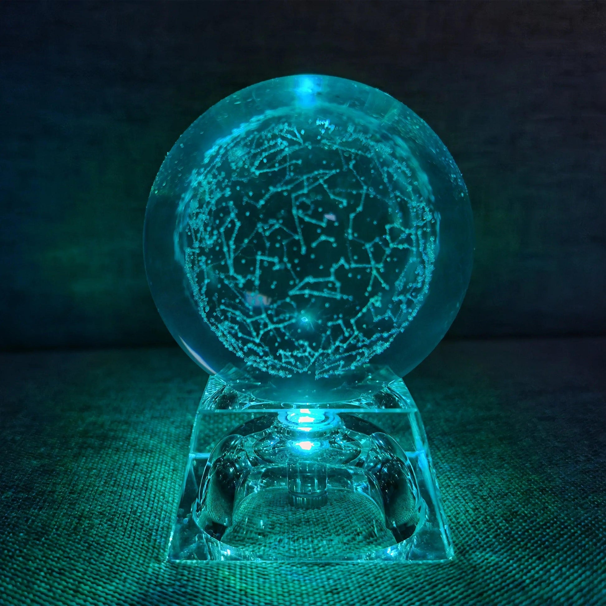 LED Crystal Ball 3D Solar System Planets Crystal Ball Glass Ball Home Decoration Valentine's Day Gift Ornament - Dabfavshop