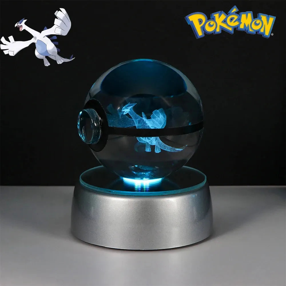 Pokemon 3D Crystal Ball Multi Color LED Light Base - Dabfavshop