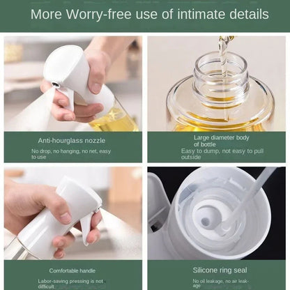 Spray Oil Sprayer Dispenser Bottle Kitchen Oils Spray Camping Beach Dispenser Olive Oil Oil Jar Baking Vinegar Soy Sauce Spray Dabfavshop