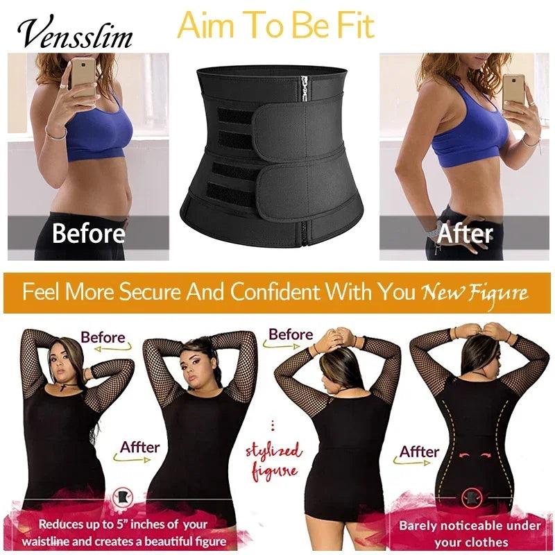 Women Waist Trainer Corset Cincher Fat Burn Sweat Strap Body Shaper - Dabfavshop