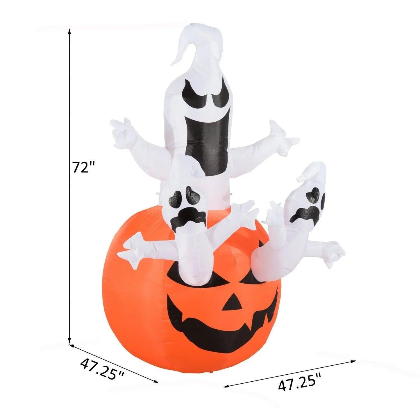 LED Halloween Ghost & Scary Pumpkin - Dabfavshop