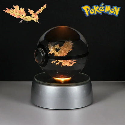 Pokemon 3D Crystal Ball Multi Color LED Light Base - Dabfavshop